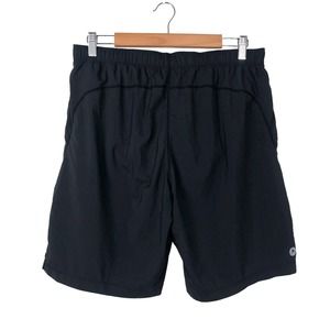 Men’s Marmot Black Lined Pull On Athletic Shorts (L)